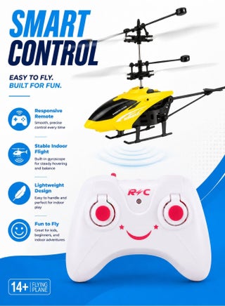 Remote Control Helicopter Flying Toys, 2.5 Channel High Low Flight Suspension Induction Helicopter, Mini RC Helicopter for Kids Party Favours, Boy&Girls Birthday Gifts - view 2