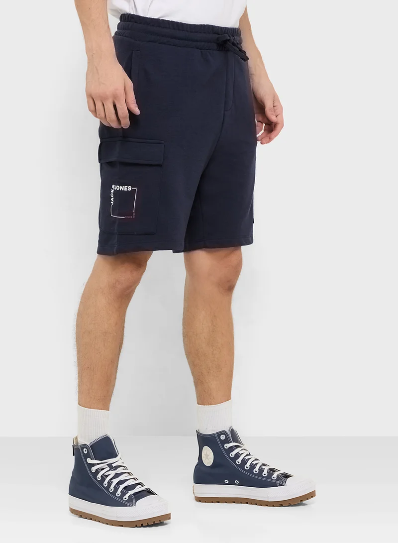 JACK & JONES Jpstkane Essential Drawstring Pocket Detail Shorts