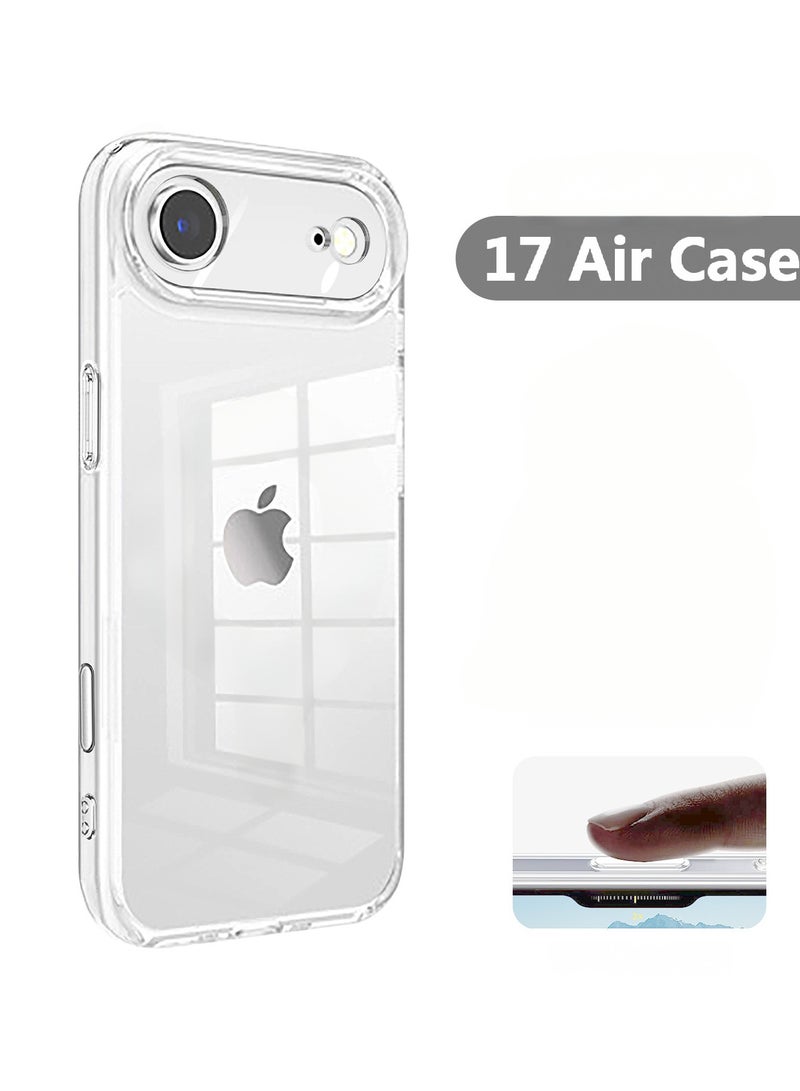 iPhone 17 Air  Case Soft Skin-friendly TPU Material For Delay Yellowing, Drop-resistant Scratch Resistant Protective Cover Easy to Installment and Uninstall Water-Proof Super Slim Fitted iPhone Case Cover Clear - Image 1