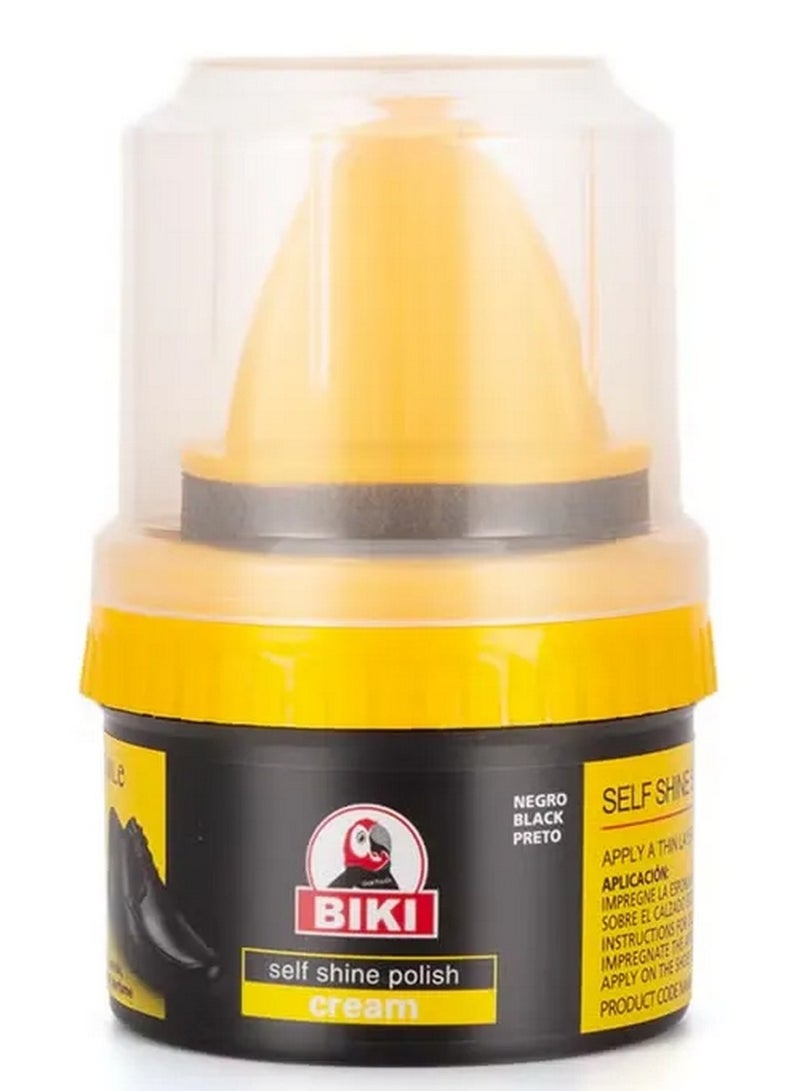 Biki Express Instant Shine Cream With Sponge Black 50 ML