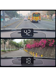 Generic Car Digital GPS Speedometer HUD Head up Display Electronics Speed Alarm Vehicle Speed Compass Speed Gauge Plug and Play Gadgets For All Cars MPH KMH  - Image 5
