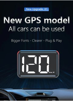 Generic Car Digital GPS Speedometer HUD Head up Display Electronics Speed Alarm Vehicle Speed Compass Speed Gauge Plug and Play Gadgets For All Cars MPH KMH  - Image 4