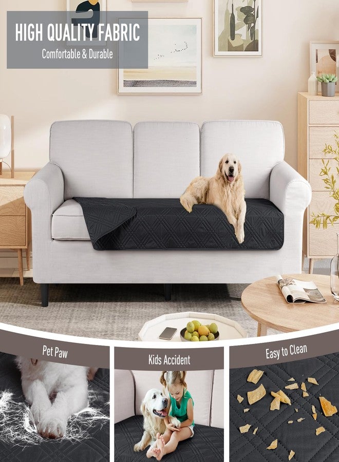 TAOCOCO 100% Waterproof Reversible Couch Cushion Cover for Dogs & Pets - Chaise & Sectional Sofa U Shape Couch Furniture Protector Slipcover (Black) - Image 4