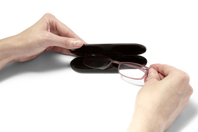 ThinOptics Unisex Adult Milano Aluminum Case + Frontpage Brooklyn Reading Glasses, Regular Case / Rectangle Clear, 1.50 US - Image 5