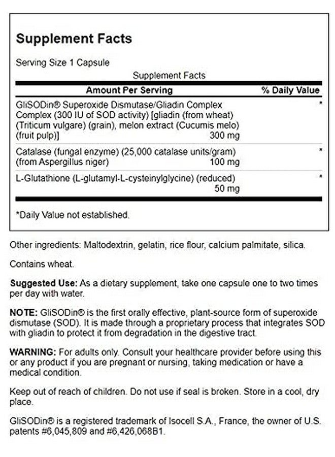SWANSON Sod Gliadin Complex Glisodin 60 Capsules - Image 3