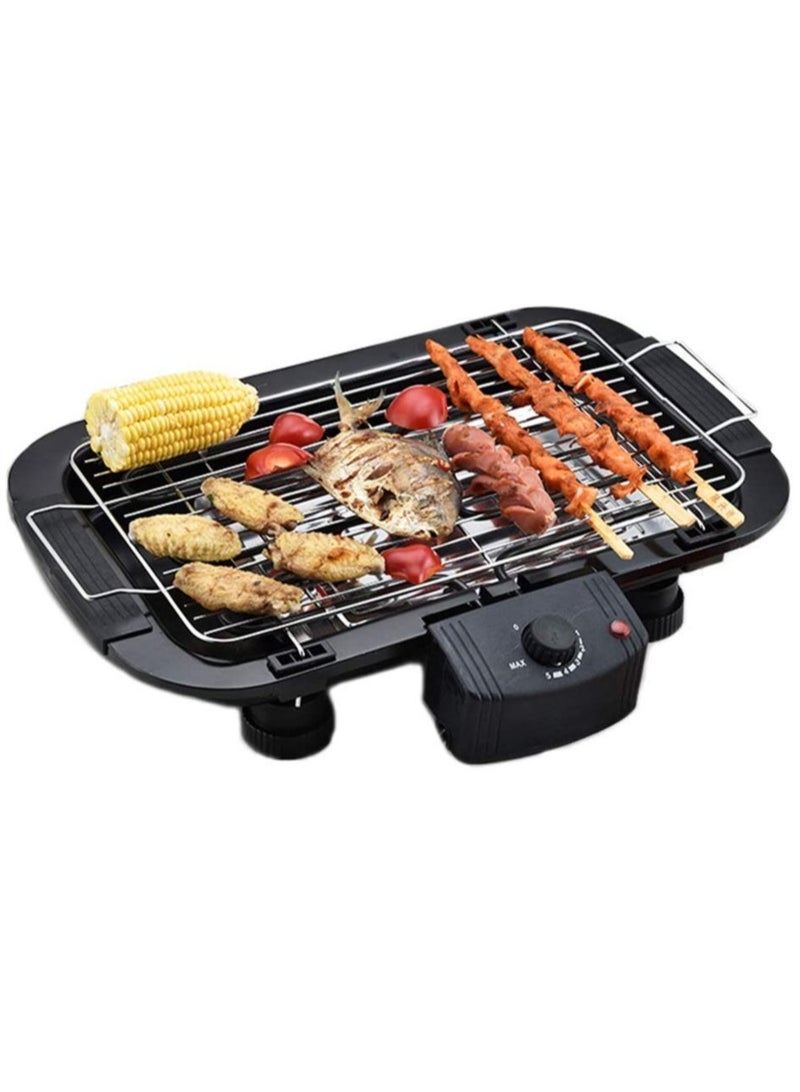 ELTRAZONE Smokeless Indoor/Outdoor Electric Grill Portable Tabletop Grill Kitchen BBQ Grills Adjustable Temperature Control,Removable Water Filled Drip Tray,2000W,Black（EU Plug） - Image 2
