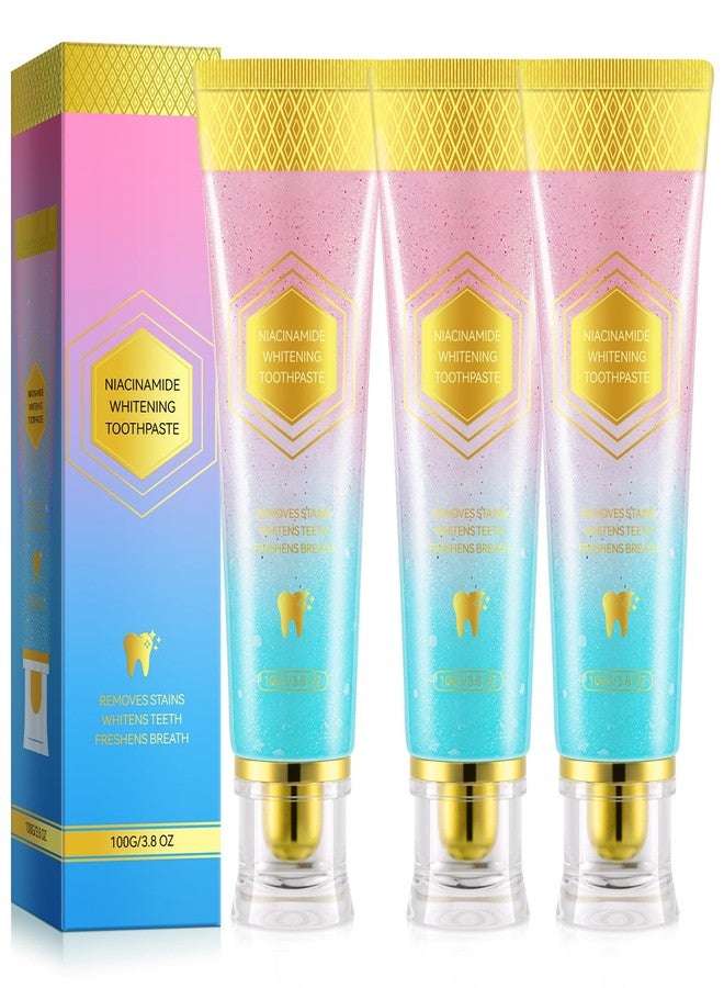 ITSDAWN Niacinamide Whitening Toothpaste 3 Pack, Niacinamide Toothpaste, Freshening Breath & Deep Gentle Cleaning, 3.8Oz - Image 1