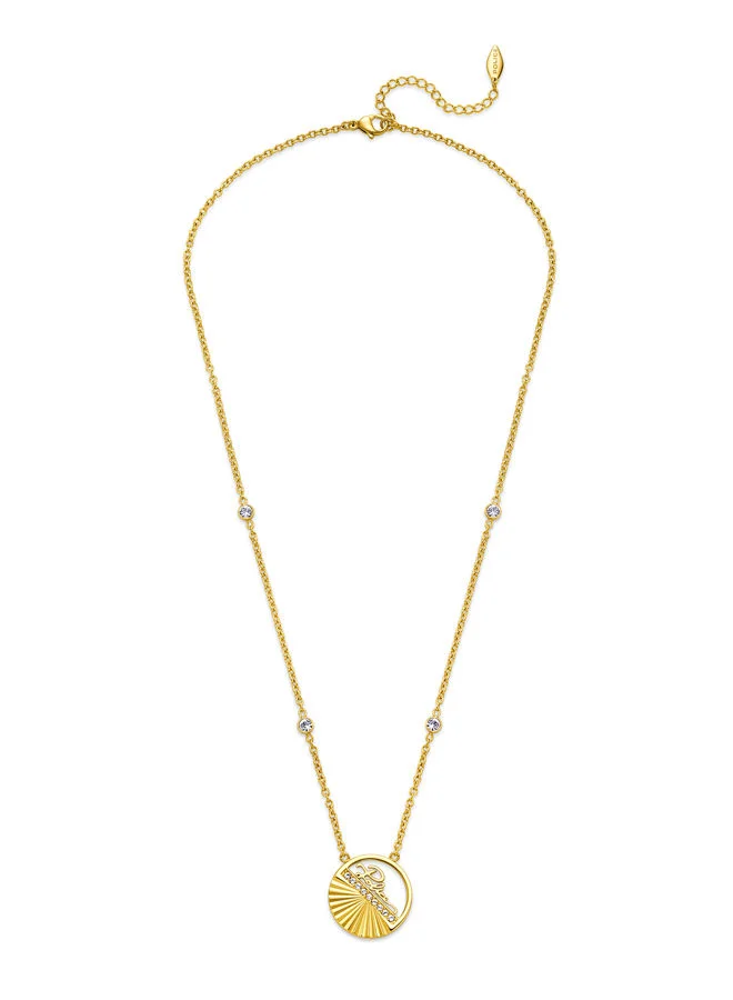 بوليس Necklace For Women Gold Plating With CrystalsPEJLN0002802