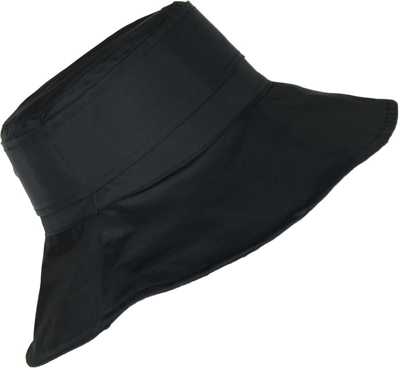 FLH Cute Bucket Rain Hat w/Buckle Accent, 3.5 inch Wide Brim, Roll-Up Packable - Image 3