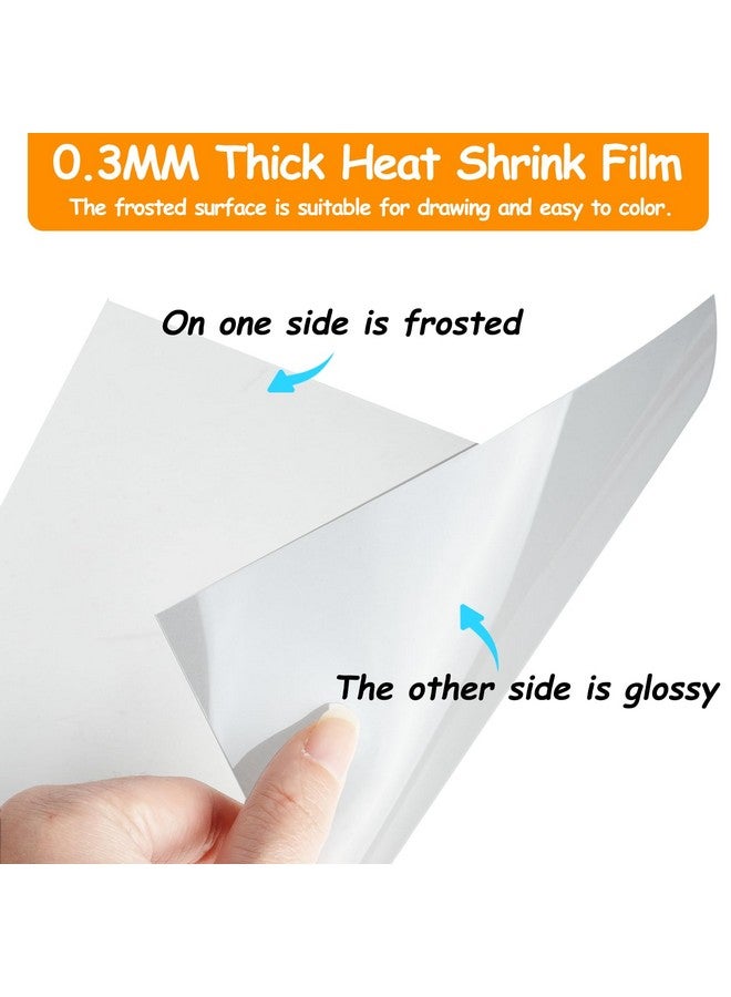 Yewltvep 206PCS Shrinky Dink Sheets Kit with Case, Shrink Art Shrink Plastic Sheet Shrinky Dink Keychain Kit with 25Pcs Shrinky Paper Sheets Keychains Accessories for DIY Ornaments Craft Rings Keychains - Image 3