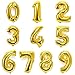 Simple polymer 16 Gold 09 Number Balloons Foil Balloons Mylar Balloons for Party Decorations Party Supplies - Image 3