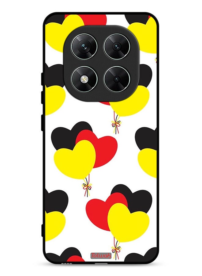 Tolwak Xiaomi Redmi Note 14 Pro 5G Protective Case Cover Three Hearts Bunch - Image 1