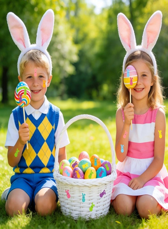 JULMELON 640 PCS Easter Bunny Stickers, 16 Sheets Spring Stickers for Sealing Envelopes Cute Rabbit Stickers Easter Self-Adhesive Stickers Supplies Easter Stickers for Kids Crafts Decorations - Image 2