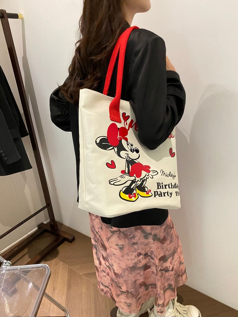 Canvas Women'S Bag 2024 Spring And Girl Shopping Portable Shopping Bag Work Portable Commuting Shoulder Tote Bag - Image 4