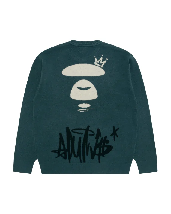 AAPE AAPEUNVS moonface graphic sweater