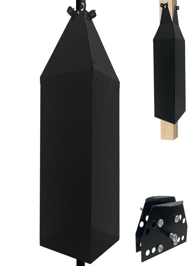 Pirateant 24.4Inch Metal Squirrel Baffle，Adjustable Opening Size Squirrel Baffle For Up To 4x4 Wide Wooden Post,Squirrel Baffle For Bird Feeders Without Removing Bird Feeder Poles Or Shepherd'S Hooks. - Image 1