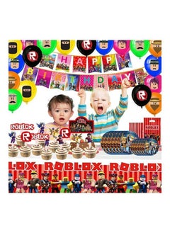 Y&D 174-Piece Roblox Themed Birthday Party Supplies  - Image 5