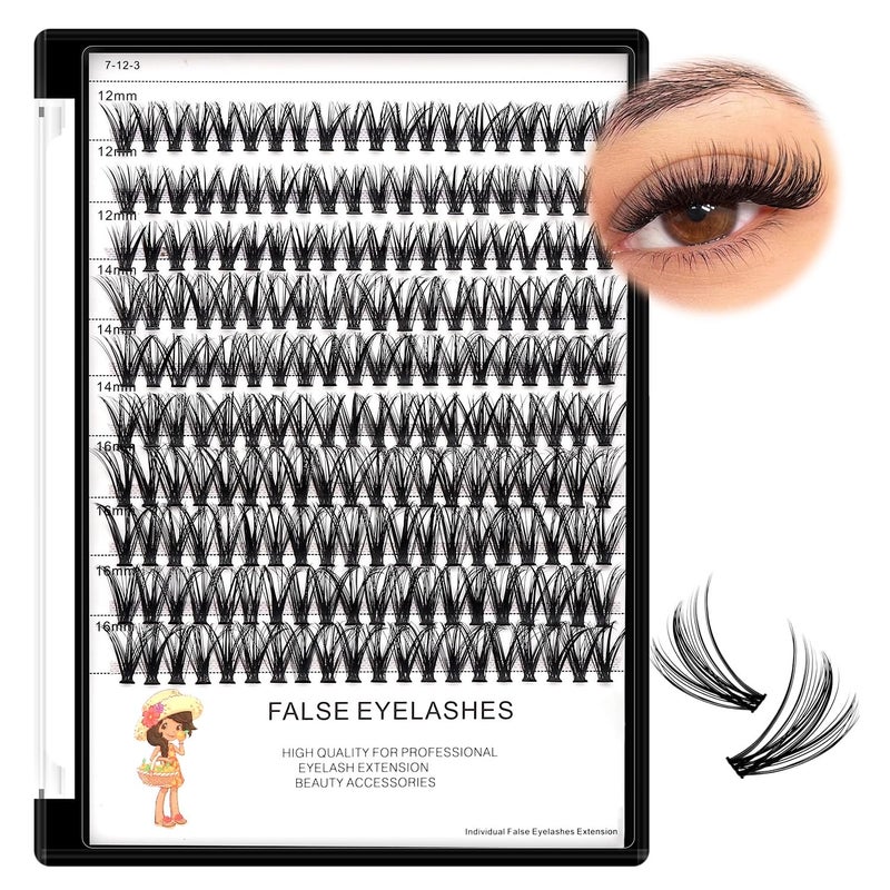 Large Tray20 Roots Nature Long Cluster False Eyelashes Thickness 007mm C Curl Mixed 8101214mm10121416mm121416mm Individual Eyelashes Dramatic Volume Eye Lashes Extensions 121416mm
