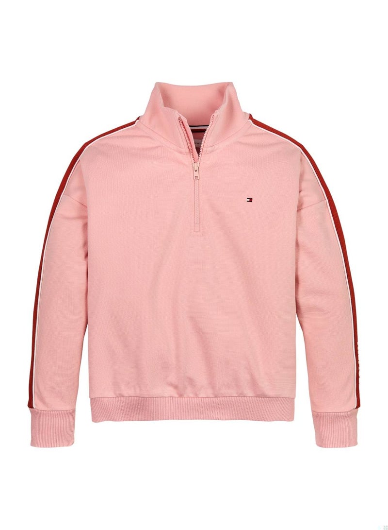 TOMMY HILFIGER Tape Half Zip Sweatshirt  - Image 1