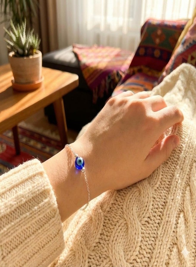 High Trendz Evil Eye Adjustable Nazaria Trendy Daily Use Bracelet (5.5 Inch + Extention) (Retro) - Image 3
