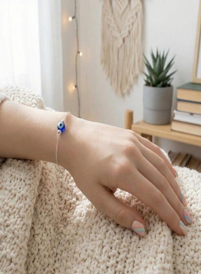 High Trendz Evil Eye Adjustable Nazaria Trendy Daily Use Bracelet (5.5 Inch + Extention) (Retro) - Image 4