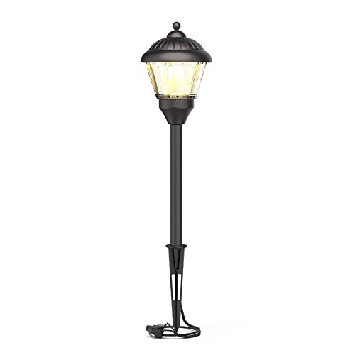 GOODSMANN Pathway Light 1.5W LED Outdoor Low Voltage Landscape Lighting 100 Lumen Hardwired Path Lights 3000K Warm White Metal Walkway Light with Cable Connectors - Image 1