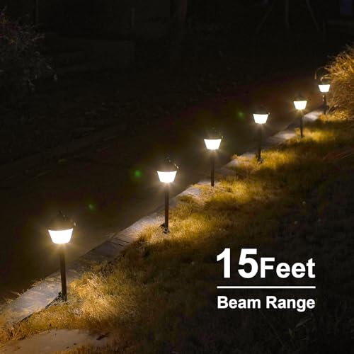 GOODSMANN Pathway Light 1.5W LED Outdoor Low Voltage Landscape Lighting 100 Lumen Hardwired Path Lights 3000K Warm White Metal Walkway Light with Cable Connectors - Image 3