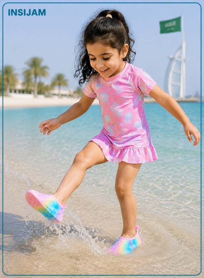 INSIJAM Kids Water Shoes Boys Girls Toddler Aqua Socks – Quick Dry Non-Slip Barefoot Swim Beach Shoes for Pool Surf Wading & Summer Outdoor Activities - Image 3