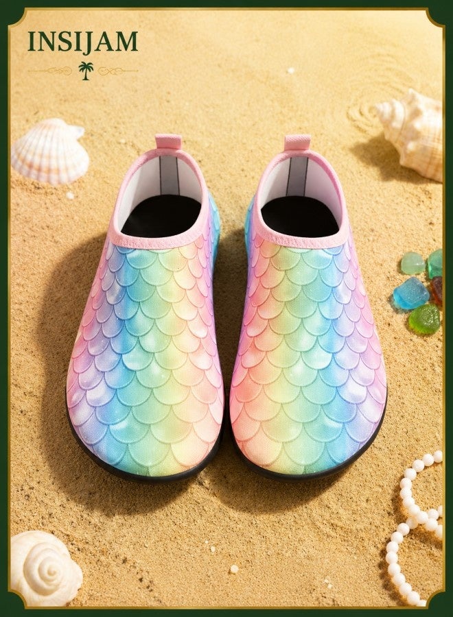 INSIJAM Kids Water Shoes Boys Girls Toddler Aqua Socks – Quick Dry Non-Slip Barefoot Swim Beach Shoes for Pool Surf Wading & Summer Outdoor Activities - Image 5
