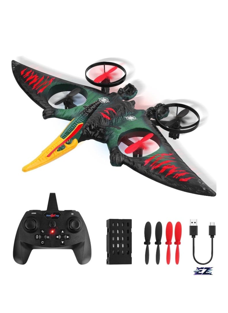 ELTRAZONE RC Aeroplane 2.4GHz Remote Control L0713 Quadcopter – Floating Fighter Aircraft RTF for Beginners, Kids & Adults, USB Charging, Green – Easy to Fly, Durable & Fun – Perfect Outdoor Toy for Family Entertainment, Gifts & Adventures  - Image 1