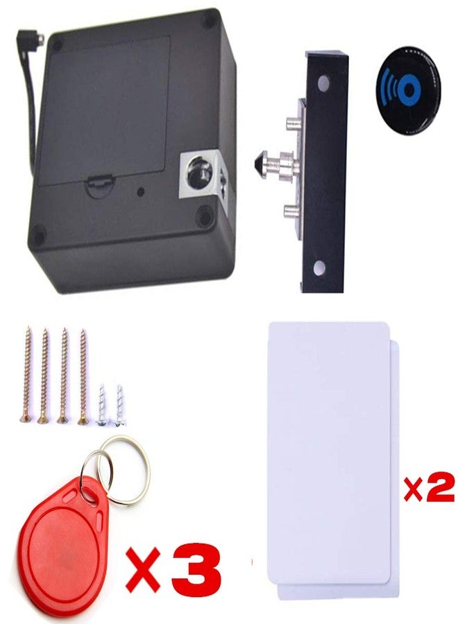 Junrbx Electronic Cabinet Lock - Hidden DIY RFID Lock for Wooden Cabinet, Drawer, Locker, Cupboard, Wardrobe - Punch-Free - Image 3