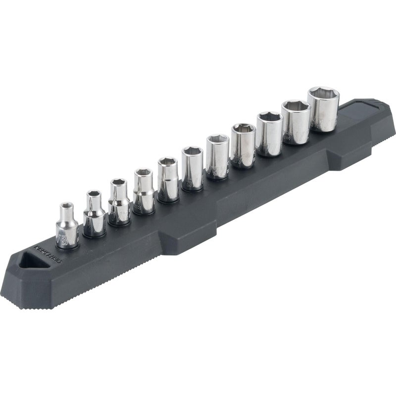 CRAFTSMAN Craftsman Socket Set, Sae, 1/4-Inch Drive, 6-Point, 11-Piece (Cmmt12040) 