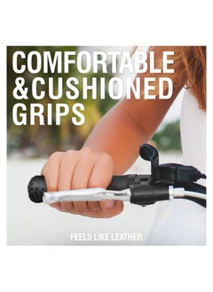 KASTWAVE Cruiser Bike Handlebar Grips, Anti-Slip & Comfortable Black Vinyl Leather Grips in 13.5cm with Hand-Stitched Seam for 22.2mm (7/8") Beach Cruiser Bicycle Handlebar for Woman & Man  - Image 3