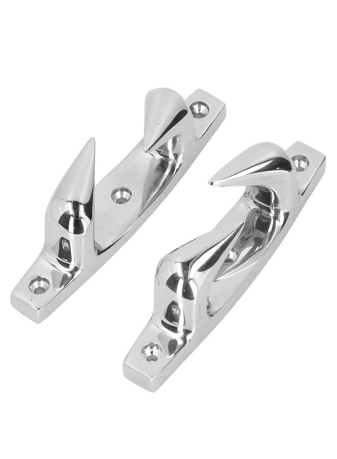 Acouto Bow Chocks for Boat 4.69in 316 Stainless Steel Boat Cleats Anchoring Mooring Cleats 2pcs Left Right Fairlead Dock Cleats for Marine Boat Yacht - Image 1