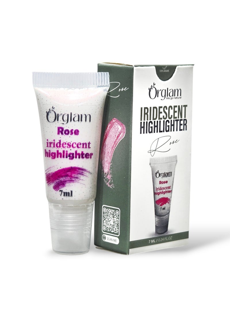 Orglam - (Rose Iridescent face Highlighter-7ml - Image 1