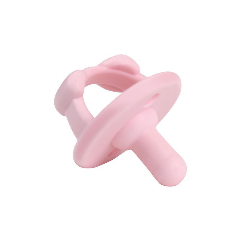 Itzy Ritzy لهايات سيليكون إيتزي ريتزي للأعمار من 6 إلى 18 شهرًا  لهايات إيتزي مزودة بمقبض قابل للطي  ثقبين للتهوية لزيادة الأمان  مجموعة من 2 باللون الوردي الفاتح  والوردي الداكن للأعمار من 6 إلى 18 شهرًا - Image 4