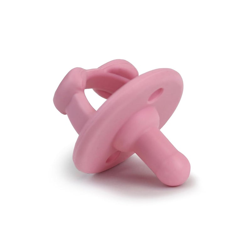 Itzy Ritzy لهايات سيليكون إيتزي ريتزي للأعمار من 6 إلى 18 شهرًا  لهايات إيتزي مزودة بمقبض قابل للطي  ثقبين للتهوية لزيادة الأمان  مجموعة من 2 باللون الوردي الفاتح  والوردي الداكن للأعمار من 6 إلى 18 شهرًا - Image 5