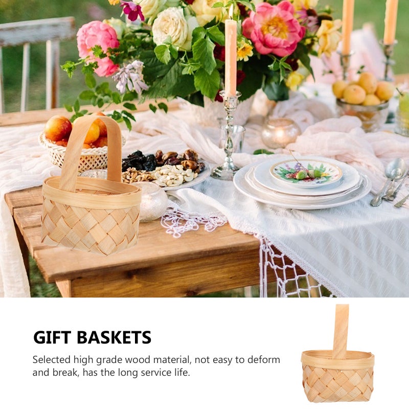 8 Pcs Mini Basket Wedding Chocolate Holder Hand-made Candy Basket - Image 5