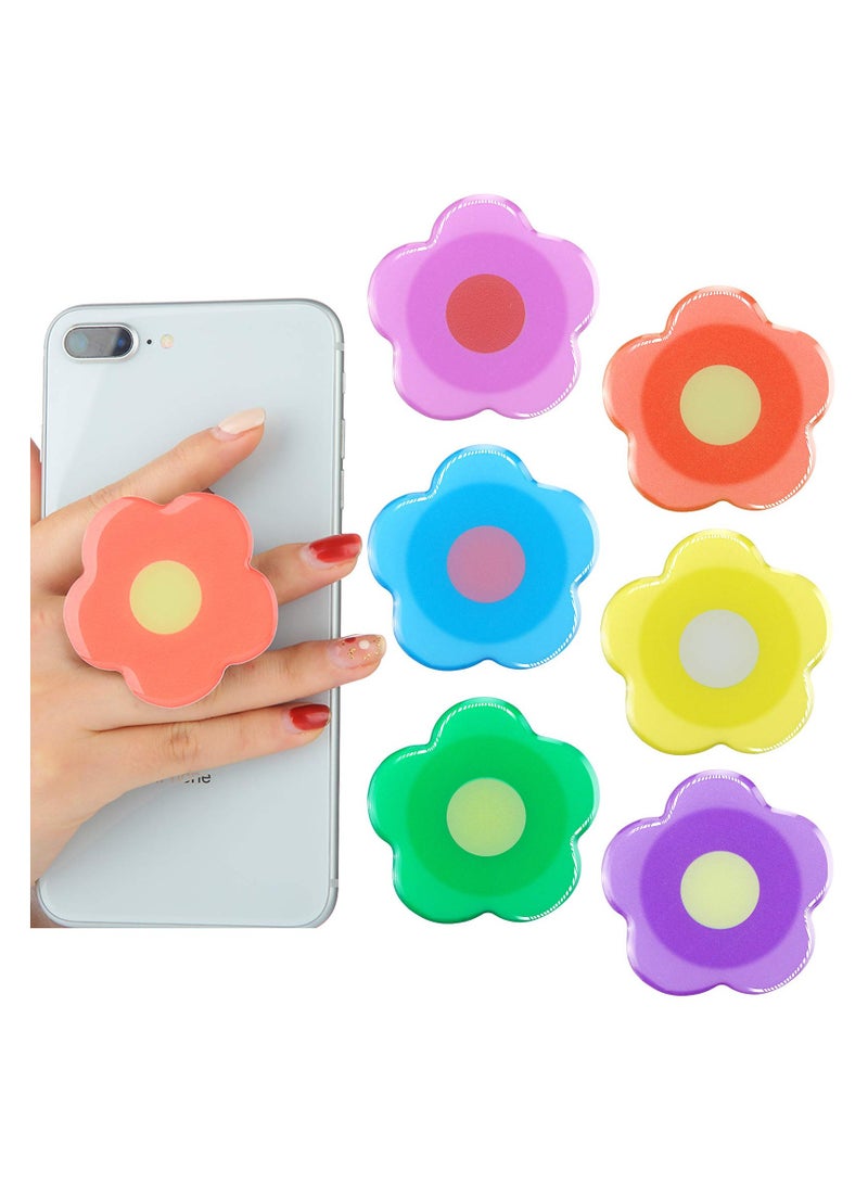 SYOSI, Flower Phone Back Grips Holder, Colorful Flower Phone Finger Stand, Foldable Finger Holder Cute Cellphone Grip for Most Smartphones and Tablets - Image 1