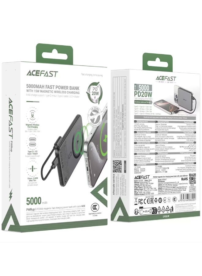 AceFast Magnetic Fast Wireless Charge Power Bank M30 PD20W 5000mAh - Image 5