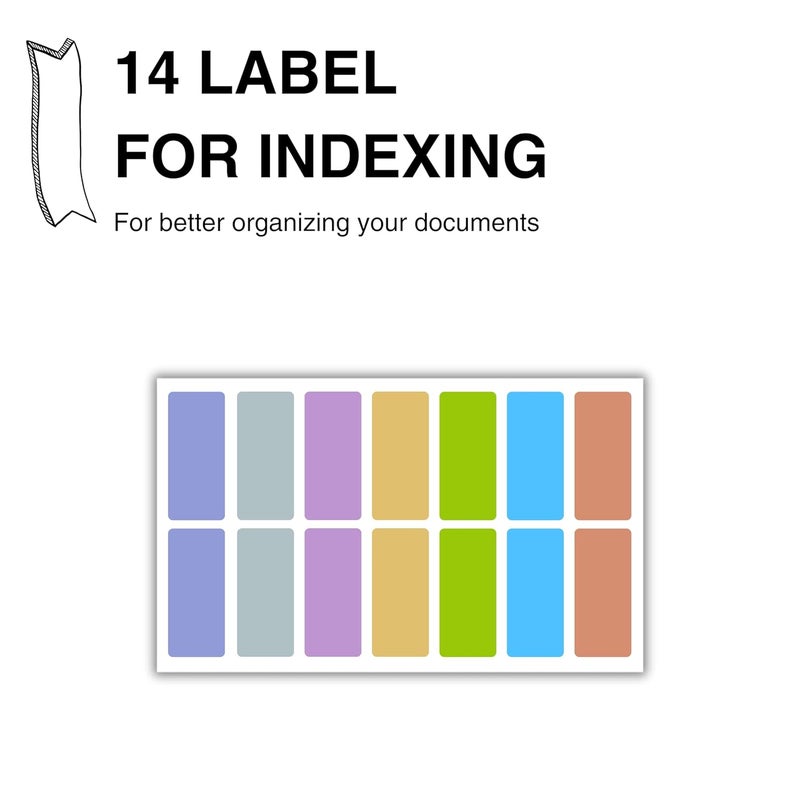 sps 8 Pocket Expanding File Folder Smile Design - Fits A4 & Letter Size Document Organizer, Accordion File Folders, File Holder for Office, School & Home Use - Orange - Image 5