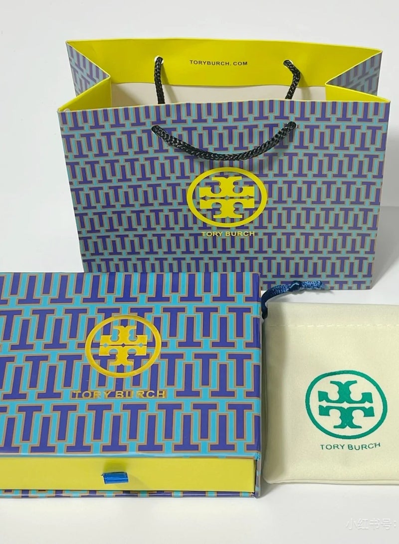 TB Tory Burch Women's T MONOGRAM Small Hoop Earrings  - Image 3