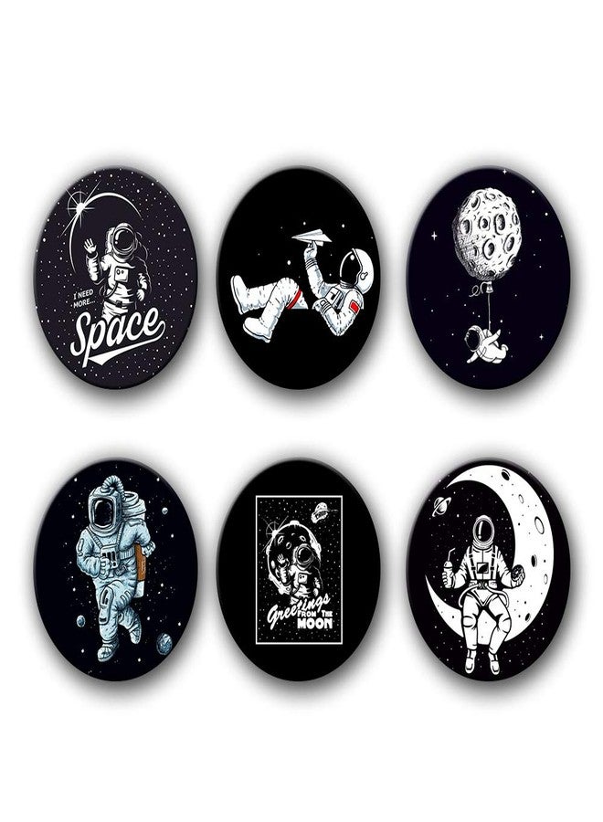 Plan To Gift space badge button badges with pin (1.5X1.5) set of 6