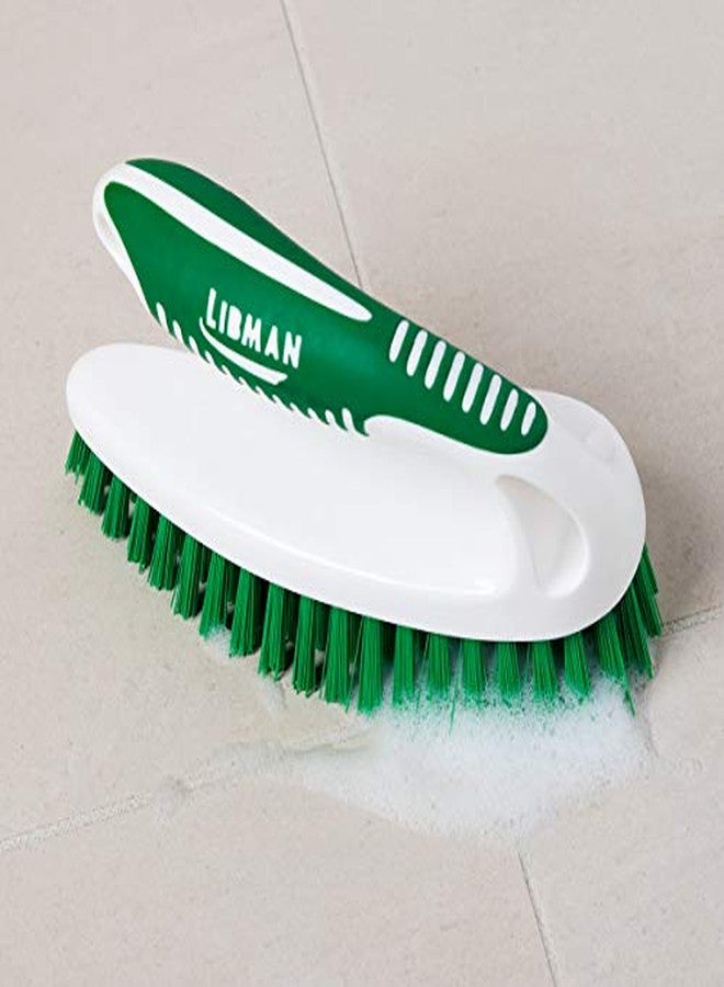 Libman Commercial 57 Power Scrub Brush, Polypropylene, 7" x 2.5" scrubbing Surface, Green and White (Pack of 6) - Image 4