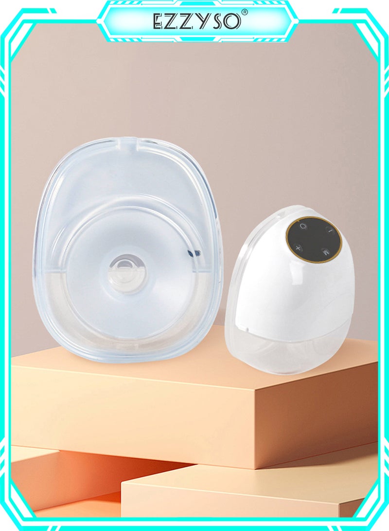 EzzySo Portable Rechargeable Electric Wearable Breast Pump - 3 Modes & 9 Levels, Milk Extractor with Massage & Breastfeeding Modes - Image 1