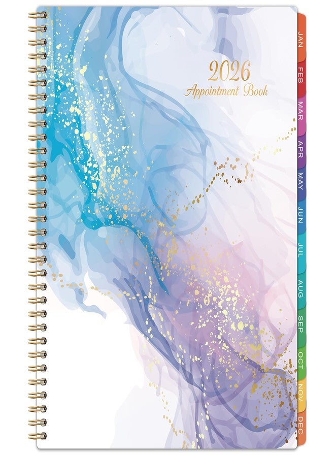 Coboll 2026 Appointment Book - Daily Planner 2026 from Jan. 2026 - Dec. 2026, 30-Minute Interval, Hourly Planner 2026 with Colorful Tabs and Inner Pocket, 8.5" x 11" - Image 1