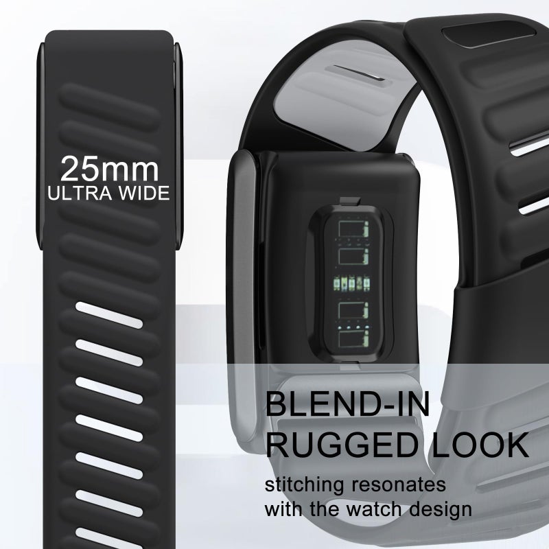 surundo Silicone Sport Band Compatible with Whoop 4.0 Band Strap Men Women, Soft Breathable Sport Adjustable Waterproof Replacement Wristbands Straps for Whoop 4.0 Bands - Image 4