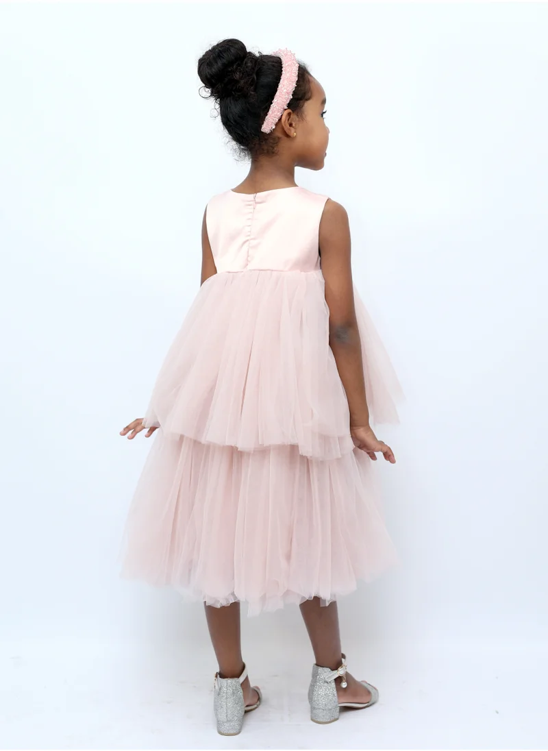 D'Daniela Marcia Party Dress Pink Colour