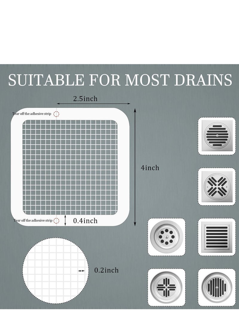 Y&D Disposable Drain Hair Catcher, 50 Pieces Shower Covers Traps for Drains Mesh Catcher Sticker Collector Bathroom Bathtub Kitchen - Image 5