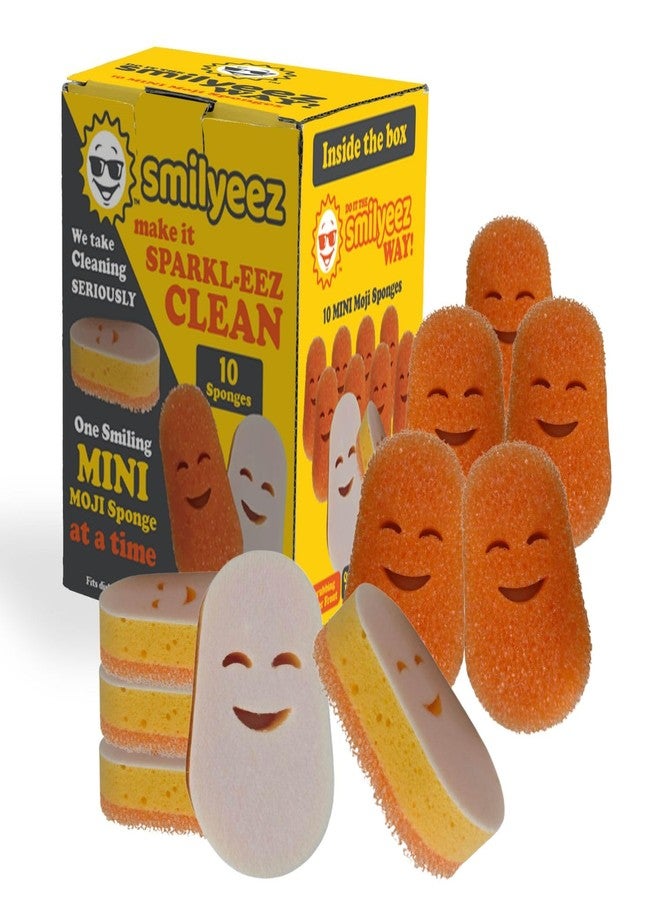Smilyeez عبوة إعادة تعبئة إسفنجة التنظيف سمايليز سكراب موجي لغسالة الأطباق ديش دادي (علامة تجارية مسجلة) - (عبوة من 10 قطع) - Image 1